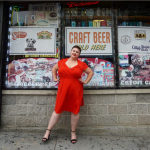 Plus size red dress from LEOTA