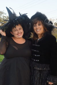 Brianne and her mom, Helen, dressed up in witch costumes for #Witchfest