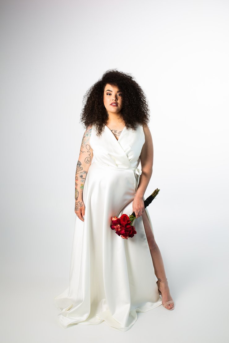 Unique plus size wedding dress