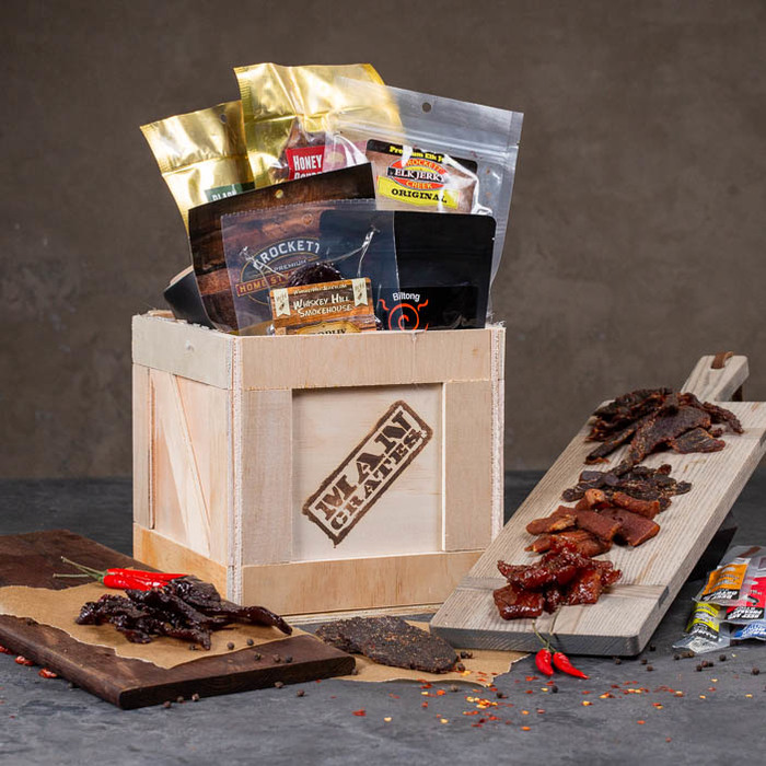 Exotic Meat Crate from Man Crate .- gifts for dad