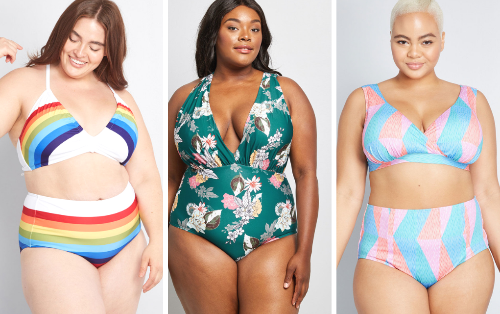 asos plus size swim