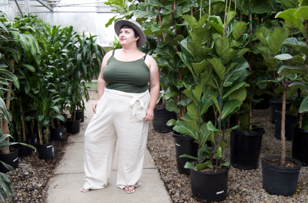 Plus Size Linen Pants