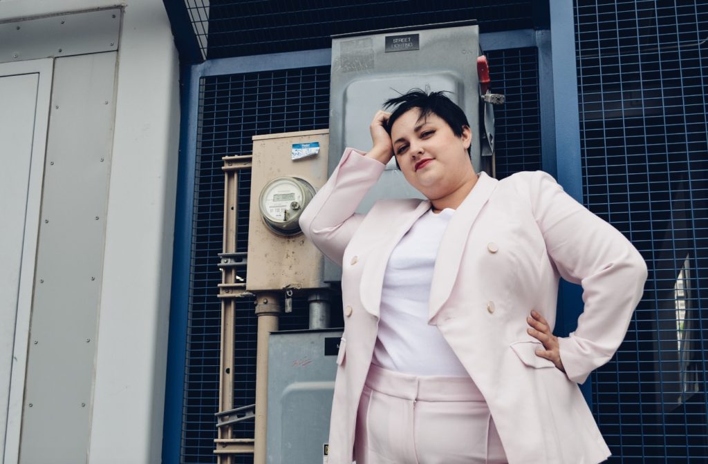 Trendy Plus Size Business Suits from Lane Bryant Blogger Look Book The Huntswoman