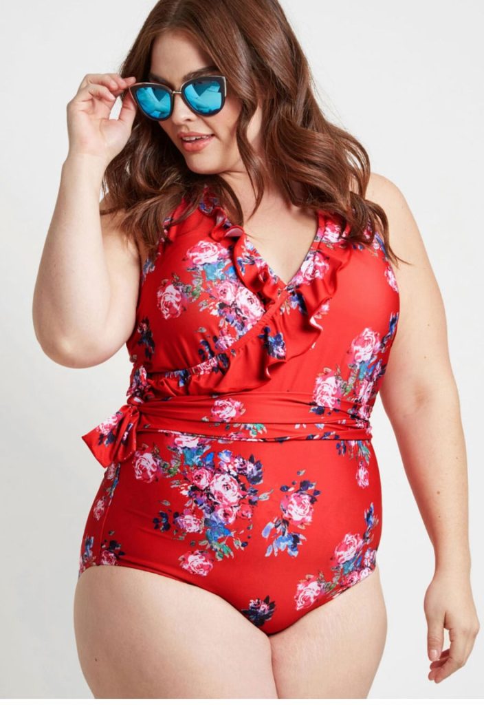 Plus Size - Retro Wired Swim Romper - Floral - Torrid