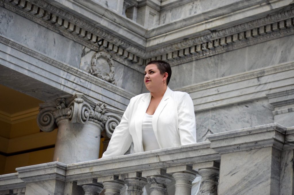 Plus Size White Wedding Suit LGBT