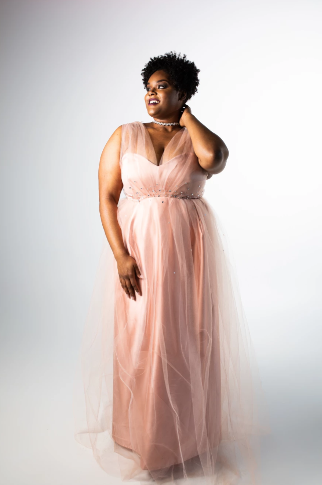 Plus size hotsell black tie