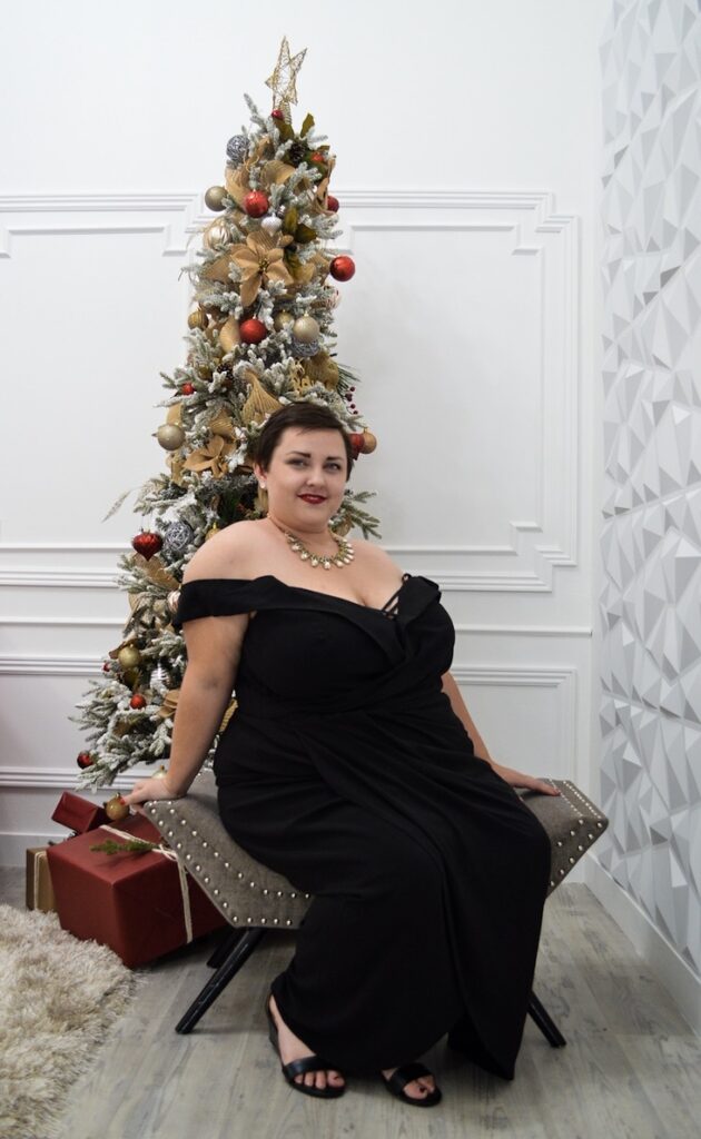 Plus Size Christmas Tree Dress