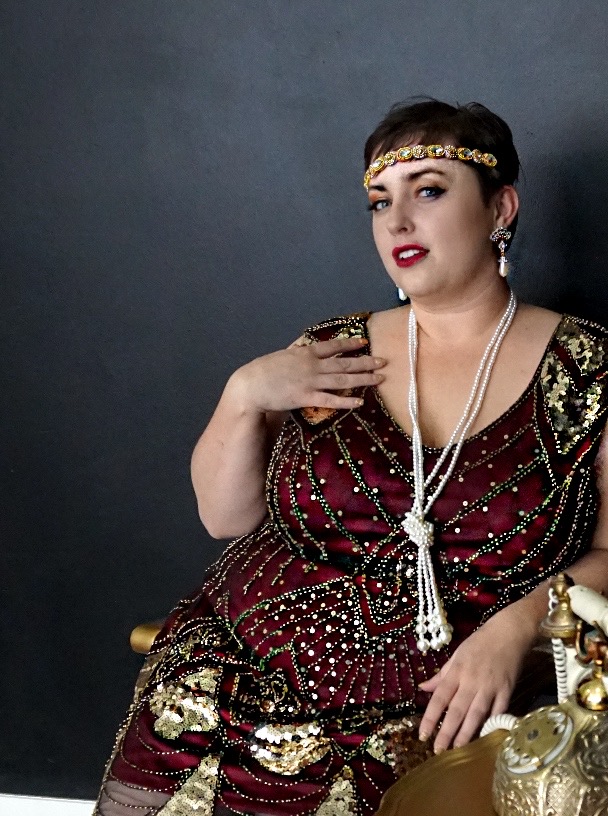 Happy New Year Plus Size Flapper Costumes with Unique Vintage