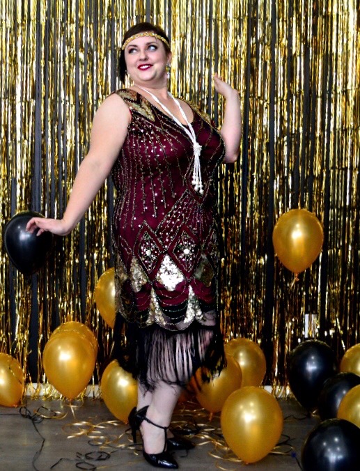 plus size flapper dress