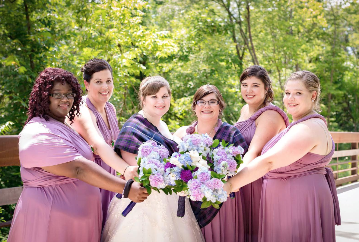 Rustic Maroon Lace Top Plus Size Bridesmaid Dresses