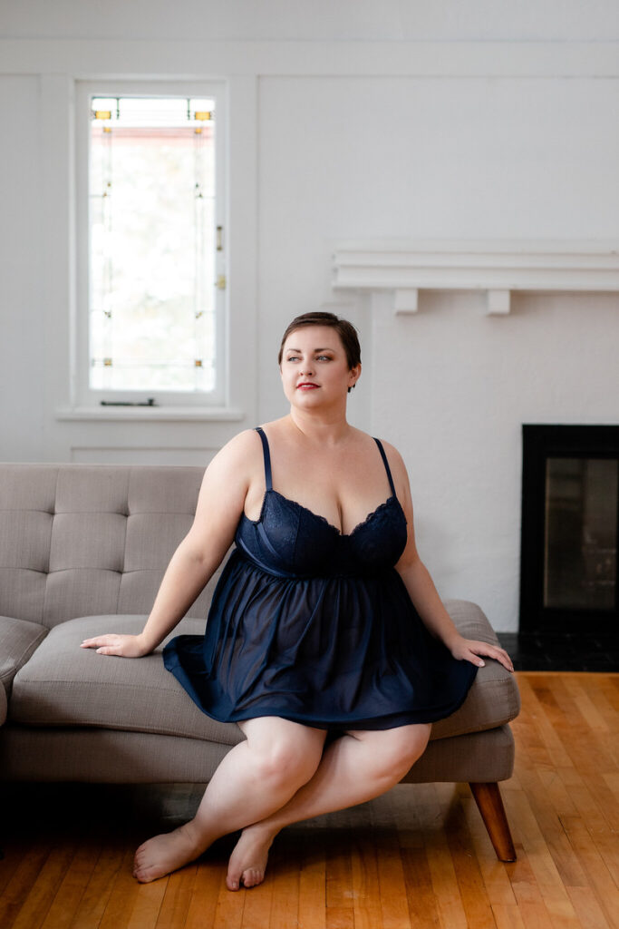 Valentine's Day Plus Size Boudoir Photoshoot