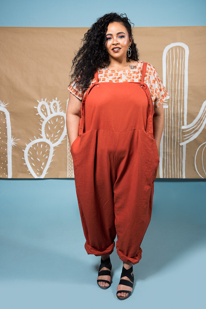 plus size linen overalls