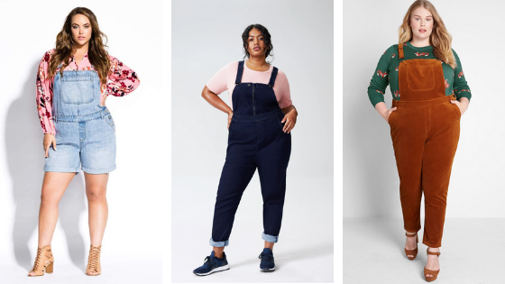 plus size stretch overalls