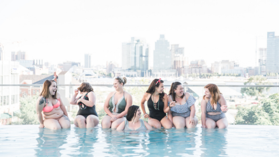  Plus Size Pool Party