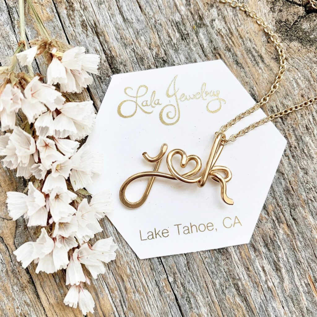  Lesbian Wedding Gift - Customized Necklace with Initials
