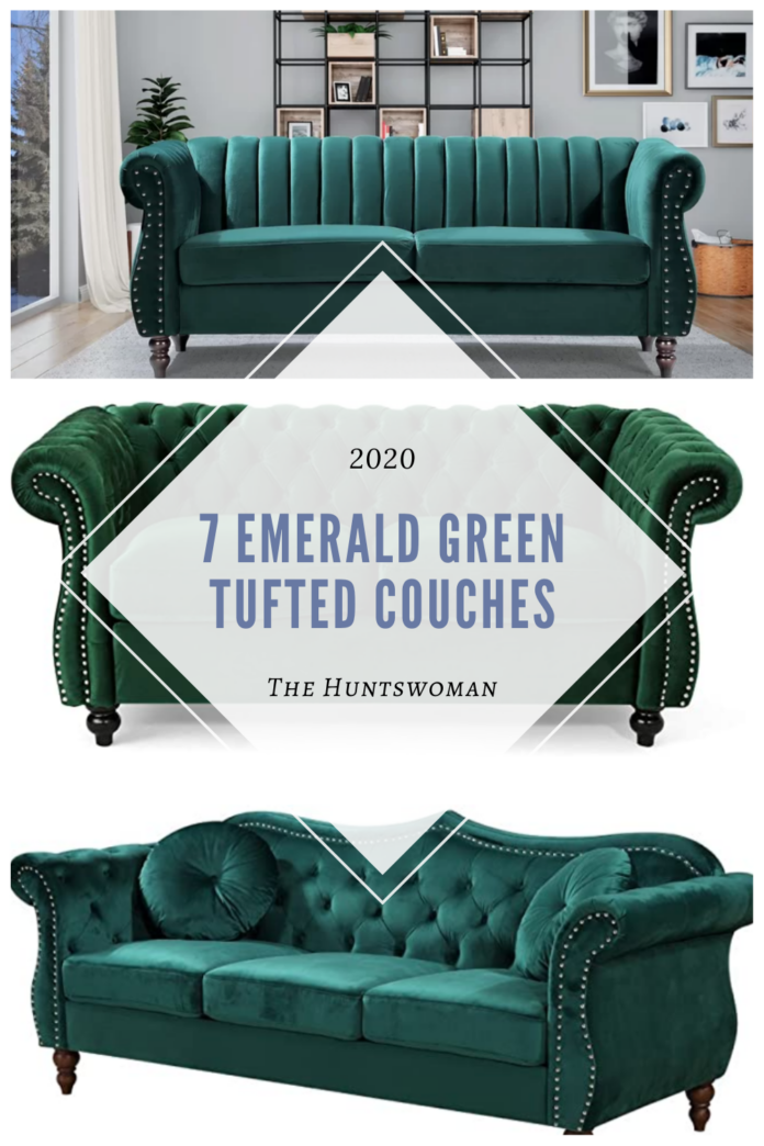 7 Tufted Emerald Green Couches Where to Buy! The Huntswoman