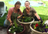Planting flowers for Mother's Day - Blogger Pot Home Improvement Tutorial