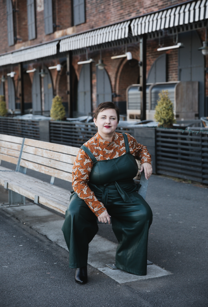 Plus Size Anthropologie Review | Faux Leather Jumpsuit - The Huntswoman