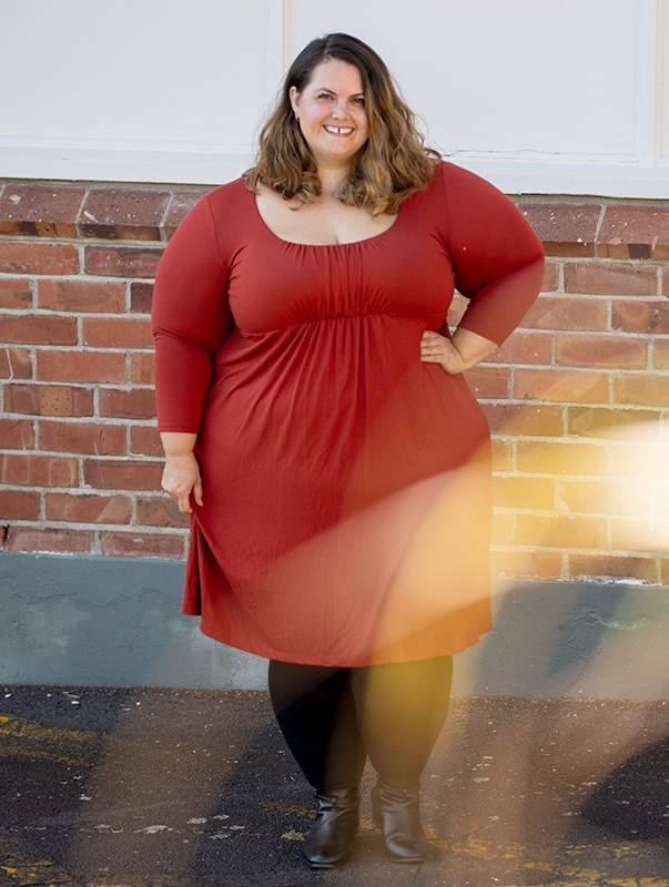 Comfy plus size dress in a 6X