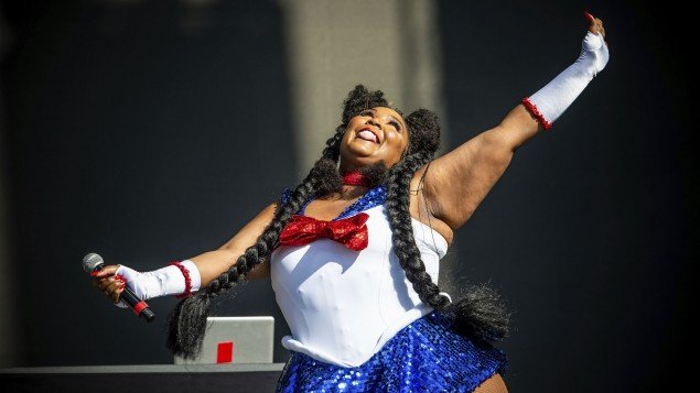 Lizzo in sailor moon plus size cosplay