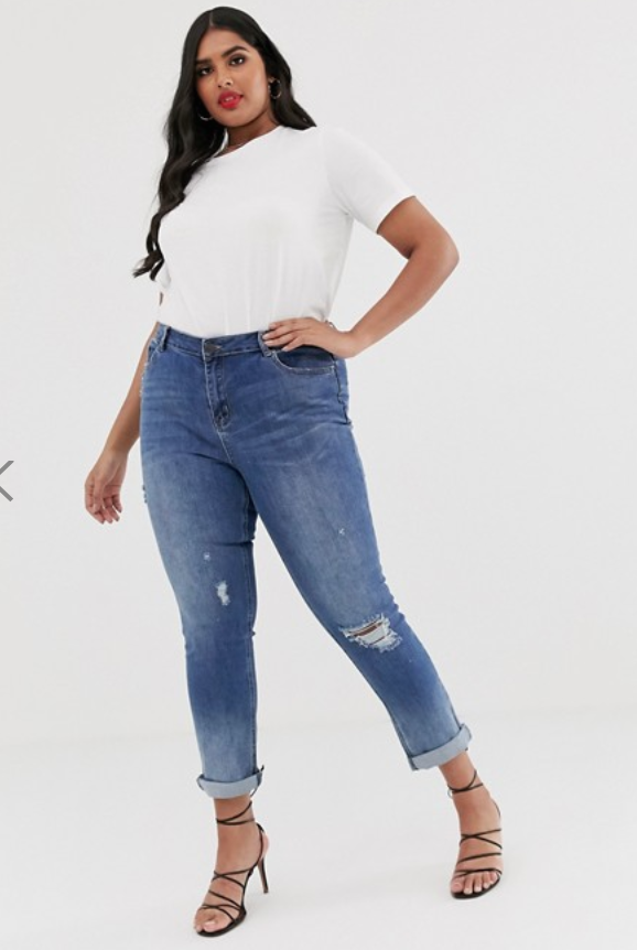 plus size boyfriend jeans from ASOS curve