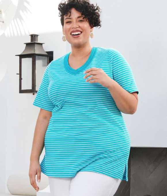 Comfy plus size t-shirt in a 6X