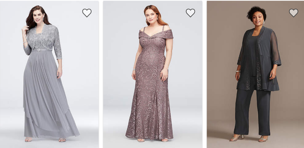 David bridal mother of the bride hot sale plus size