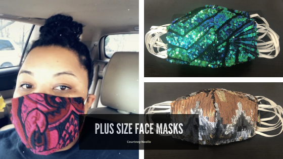 fashion plus size face mask from indie designer