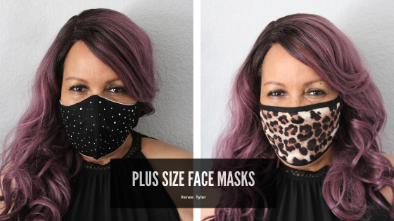 plus size fabric face mask from indie designer