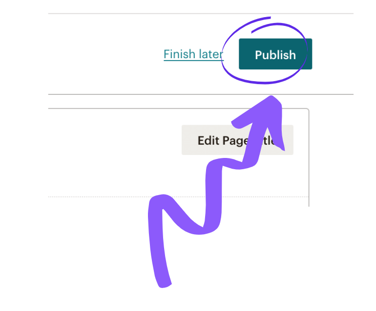 Setting up a newsletter link in MailChimp step 14