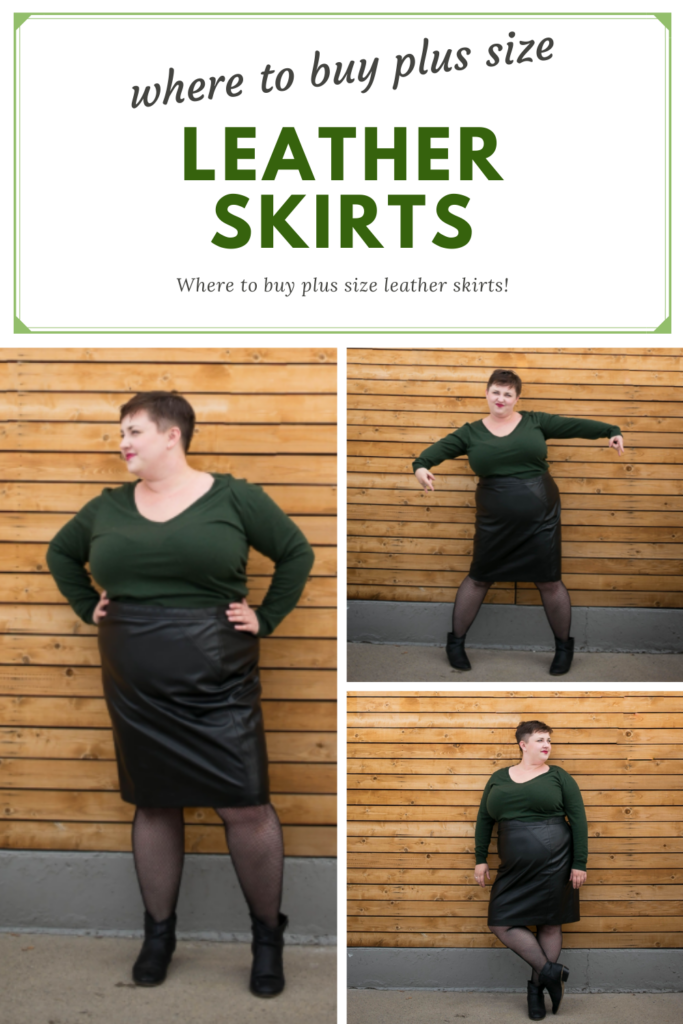 Where to buy plus size leather skirts - shopping guide!