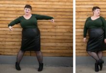 Where to buy a plus size faux leather skirt