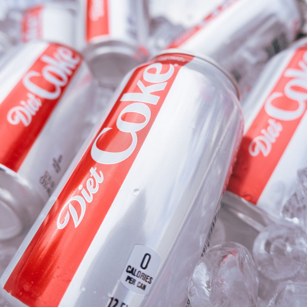 Diet Coke product photography