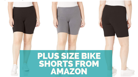 just my size plus size bike shorts