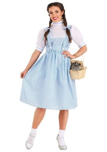 Adult Plus Size Kansas Girl Costume Dorothy Wizard of Oz Plus Size Halloween Costume in a 7X