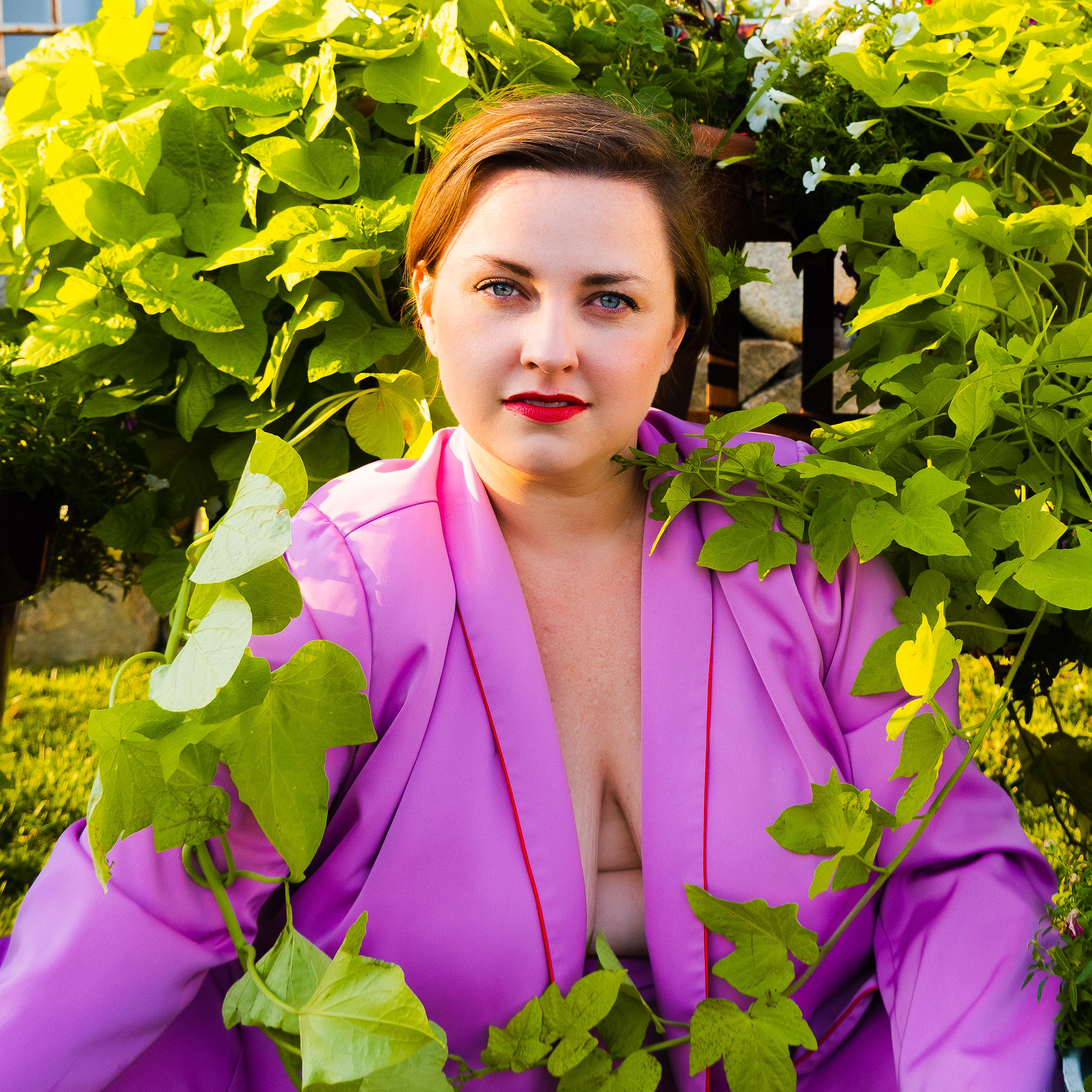 BAckyard photoshoot plus size business suit with utah model brianne huntsman.jpg