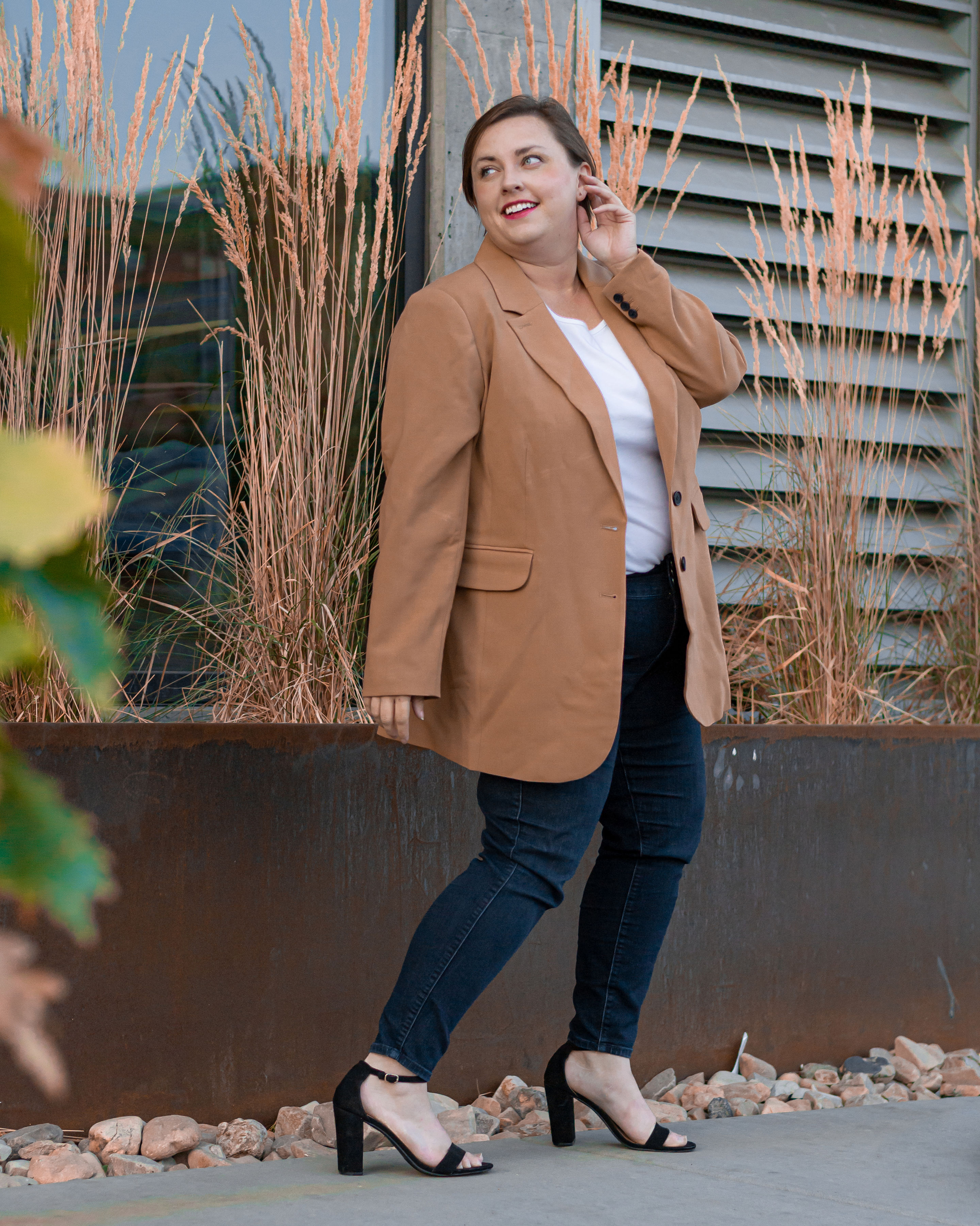 Plus size blazer clearance outfit