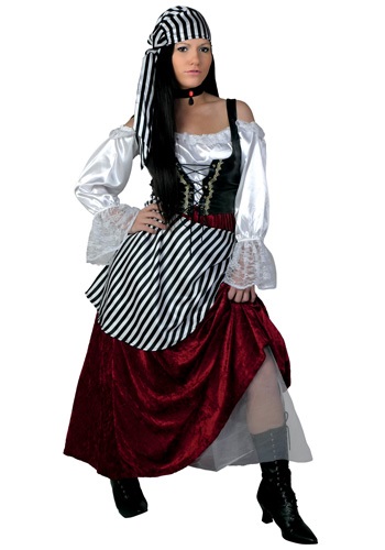  7X Plus Size Halloween Pirate Costume