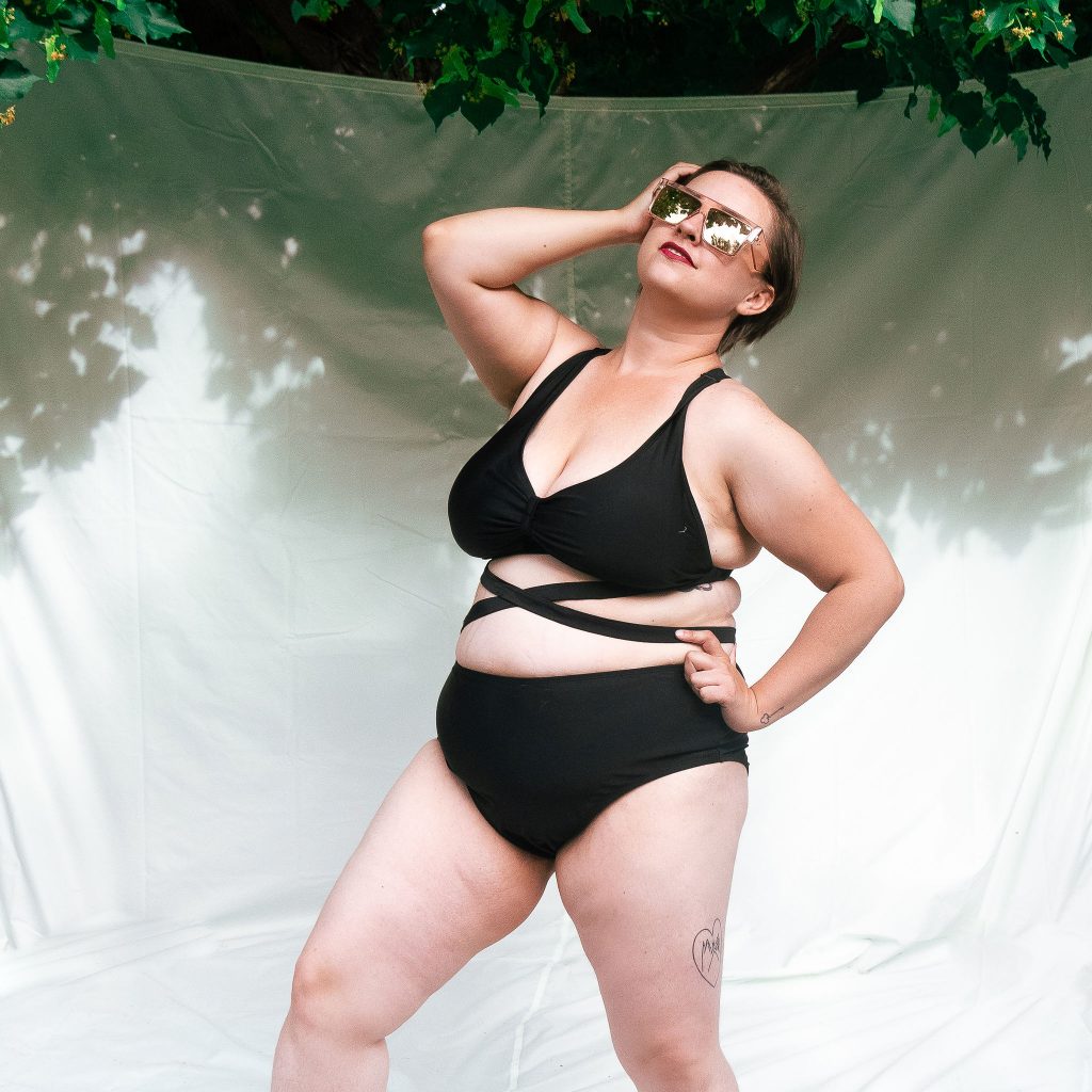 Plus size bikini review from Amazon in Black .jpg