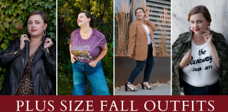 Plus size fall outfit ideas - blazers, dresses and jackets