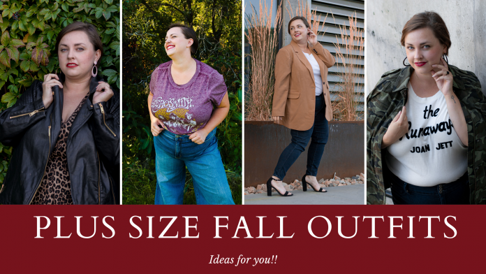 Plus size fall outfit ideas - blazers, dresses and jackets