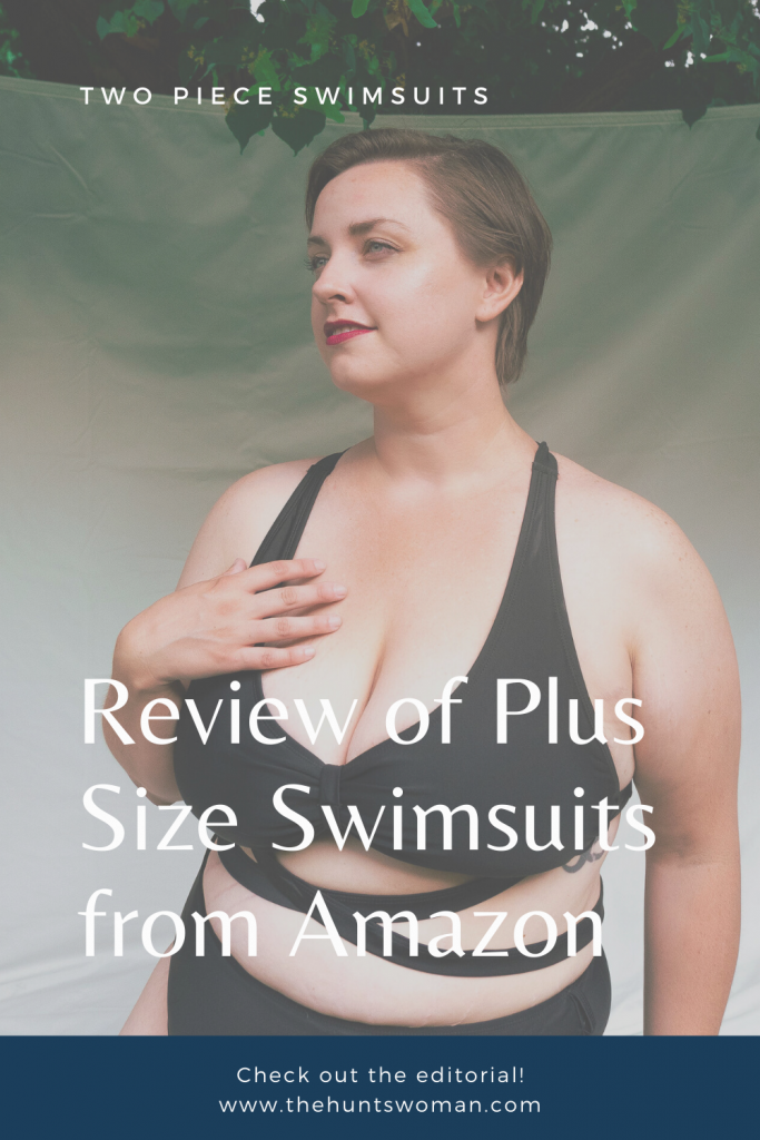 Plus size fashion editorial - review of Amazon plus size bikinis