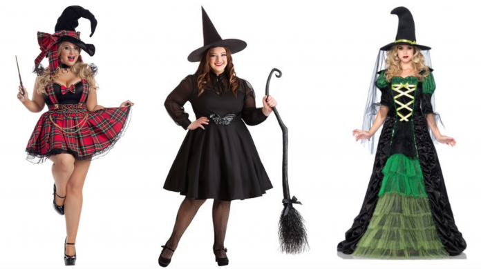 where to buy plus size witch Halloween costumes