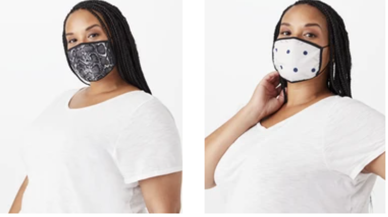 plus size face masks from Dia & Co