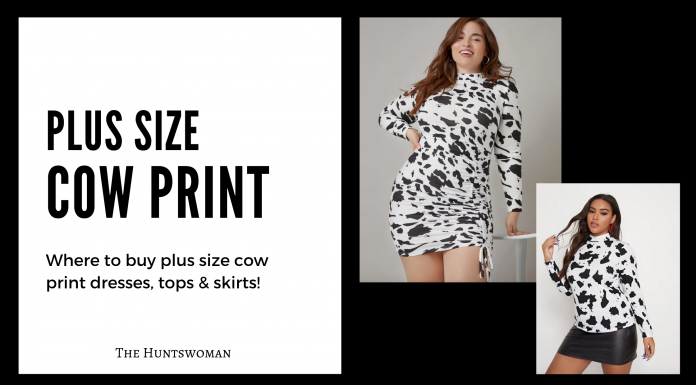 Where to buy plus size cow print dresses