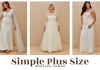 simple plus size wedding gowns
