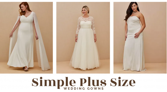 simple plus size wedding gowns