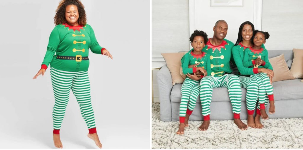 Girls plus size christmas cheap pajamas