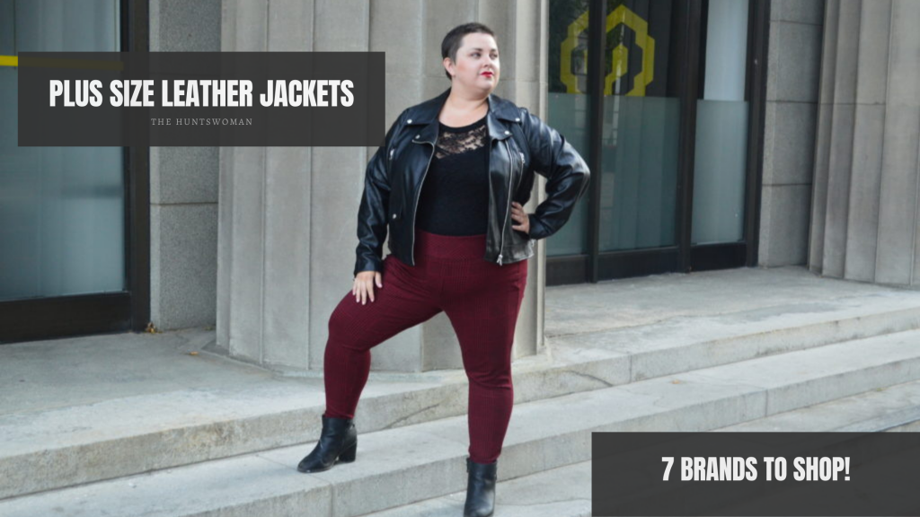 plus size leather jacket