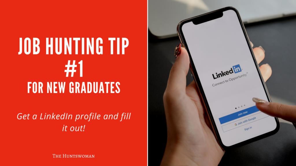 Job Hunting Tips for New Graduates - linkedin profile